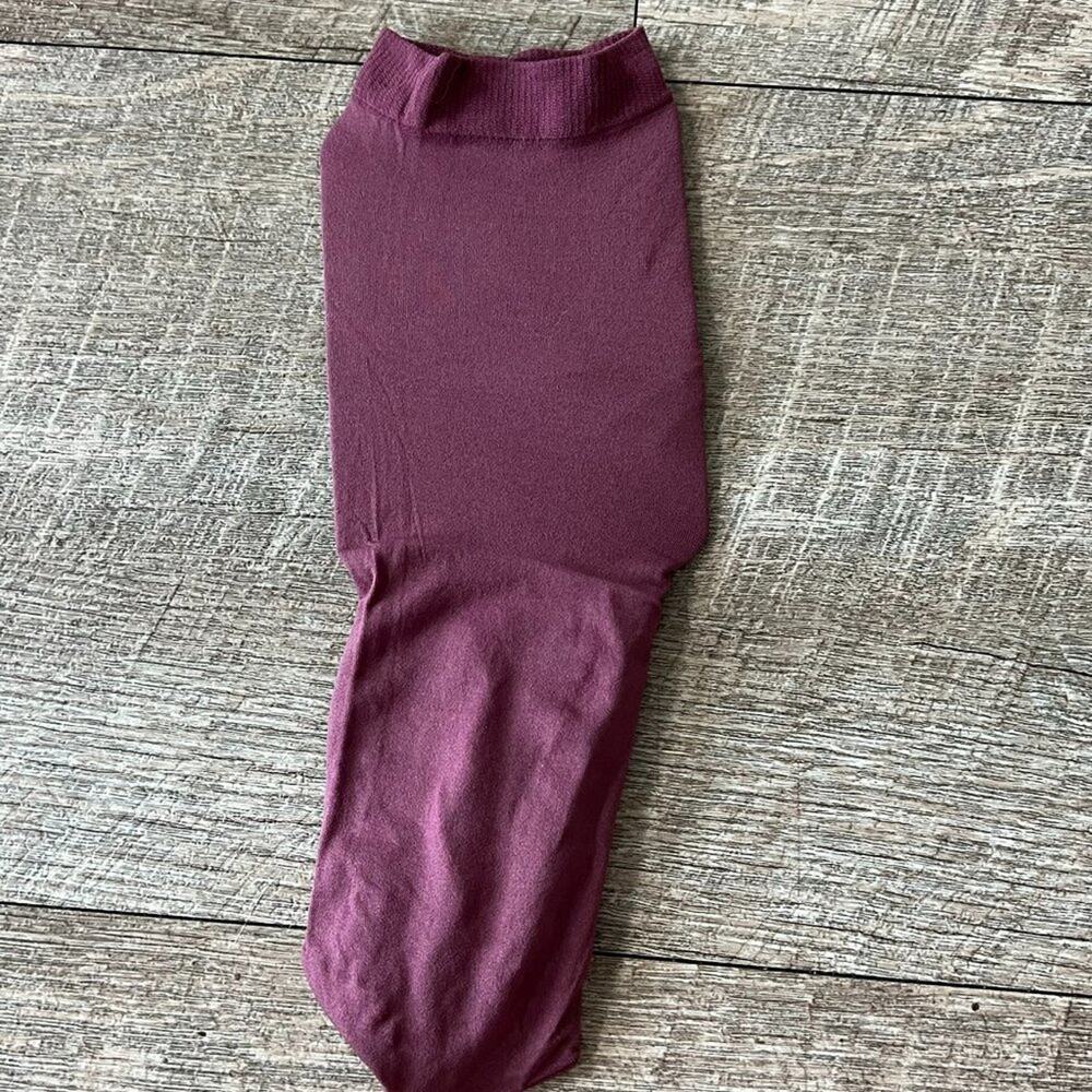 J. Crew Mulberry Plum Stretchy Opaque Tight Anklets Ankle Socks Womens NWOT - Picture 3 of 6
